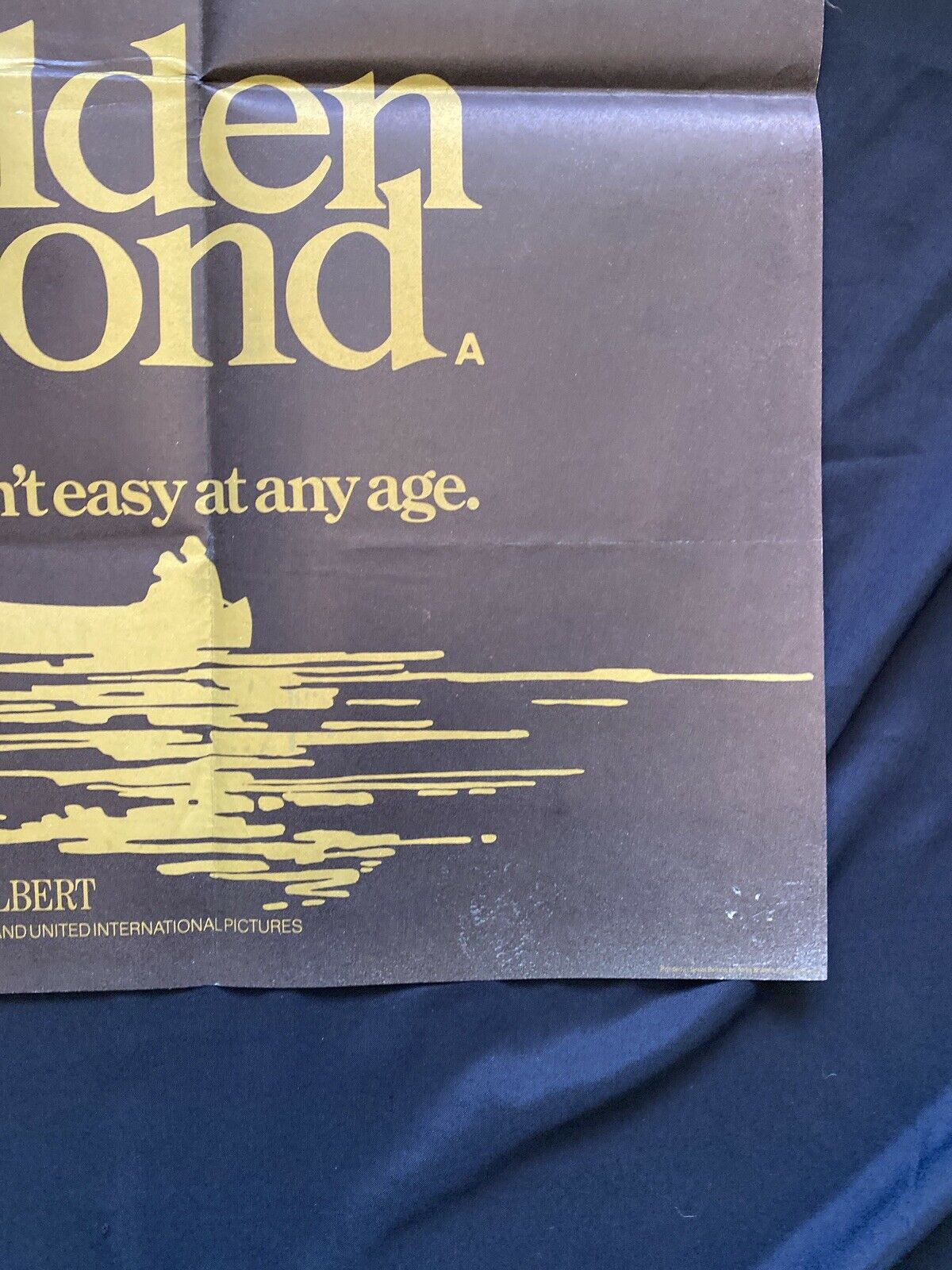 ORIGINAL UK QUAD POSTER - On Golden Pond - 1981 - 30" x 40" - (6556)