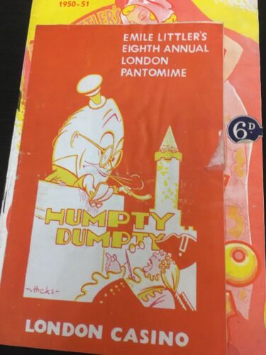 Empire Pool Empress Hall London Casino Gracie Fields Programmes 1950's x 7 - (2952)