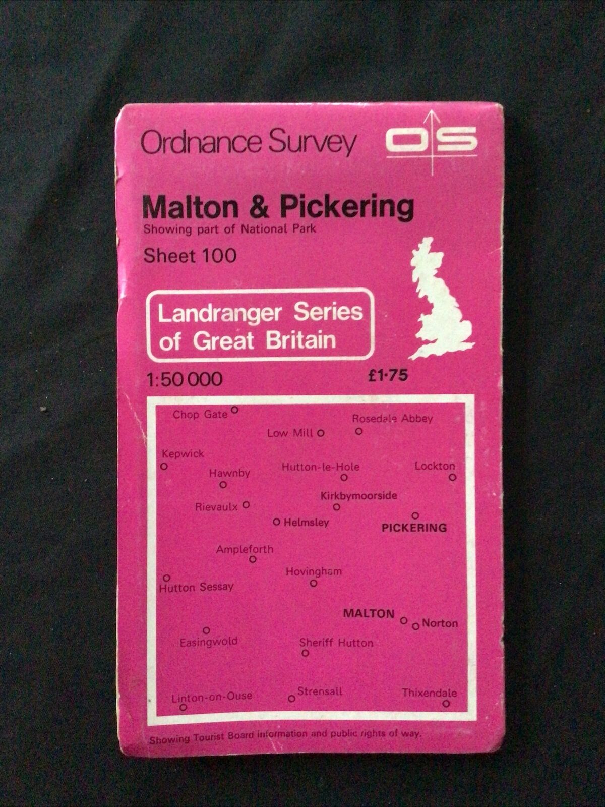 MAP - Ordnance Survey 1:50 2nd Series 1980 -Malton & Pickering #100 (8715)