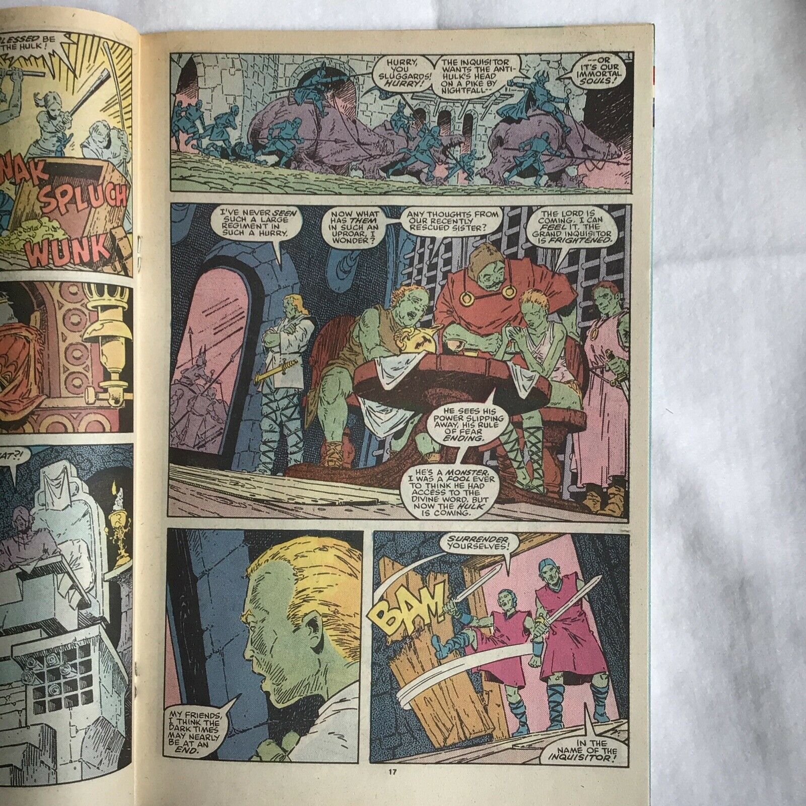 COMIC - MARVEL Comics THE INCREDIBLE HULK Fervor Feb 1989 - (8908)