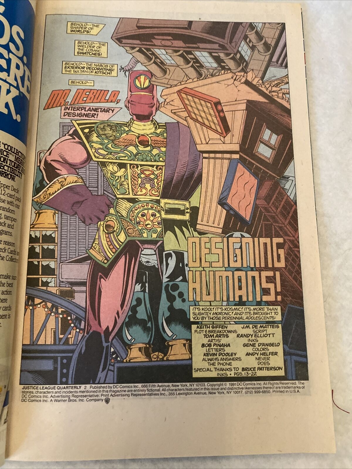 COMIC - DC Comics  JUSTICE LEAGUE QUARTERLY Spring 1991 - New York (8805)