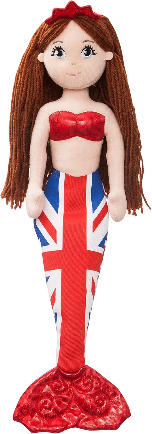 Aurora Licensed Plush - Sea Sparkles Rag Doll Mermaid Catherine 18" Soft Plush