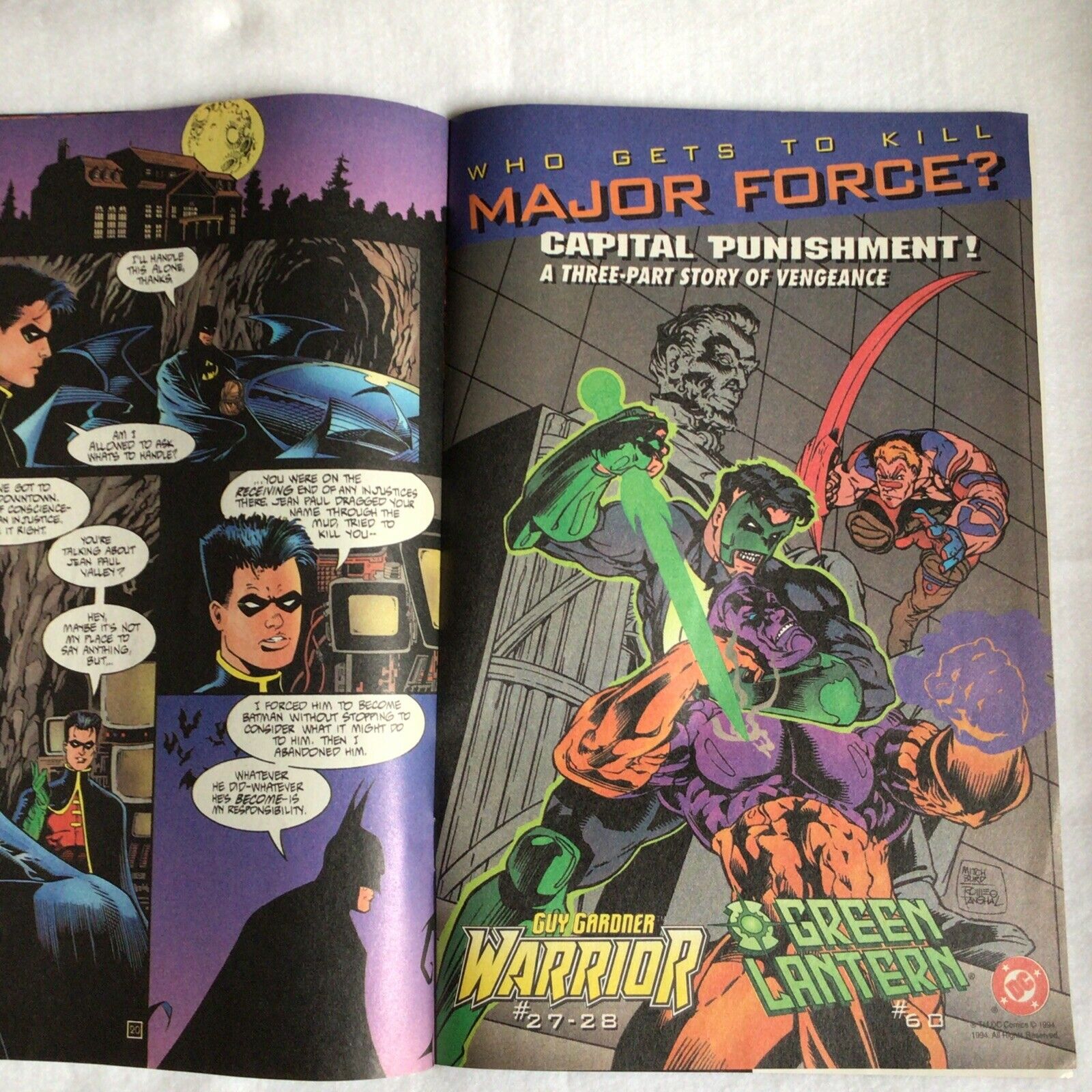 COMIC - DC Comics  AZREAL Fallen Angel vs Batman - Feb 1995 - New York (8889)