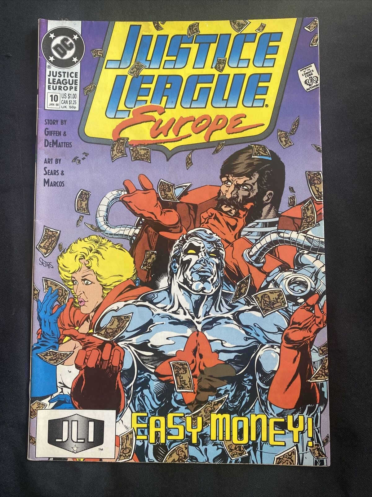 COMIC - DC Comics Justice League EUROPE -Jan 1990 - Batman- (8796)
