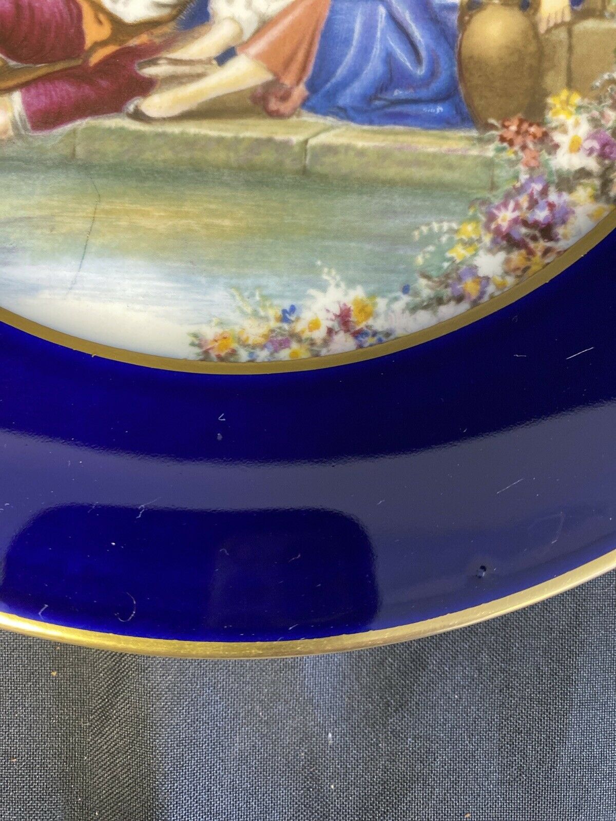 Limoges - Porcelains of Limoges Plate marked J DUCHAMP - 8" - (7135)