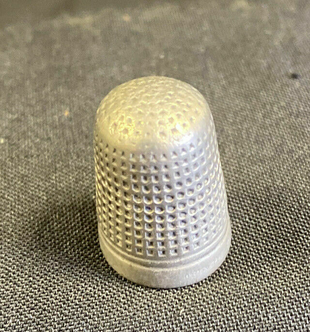 Charles Horner Dorcas Silver Thimble with Incorrect Patent # of RD73626 - (7932