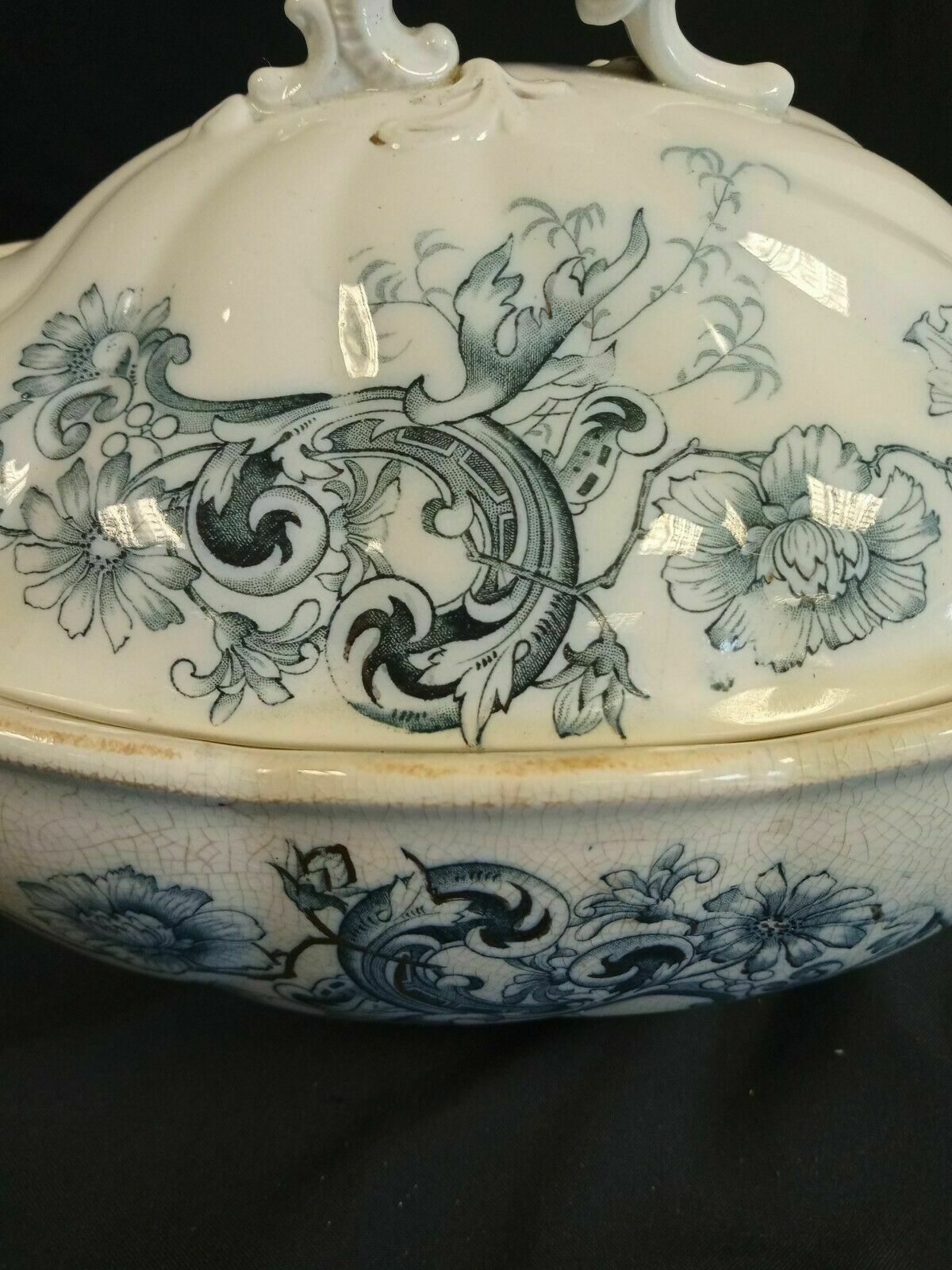 W H Grindley & Co England Tureen Marseilles 30cm 1892 - 1914 - (7970)