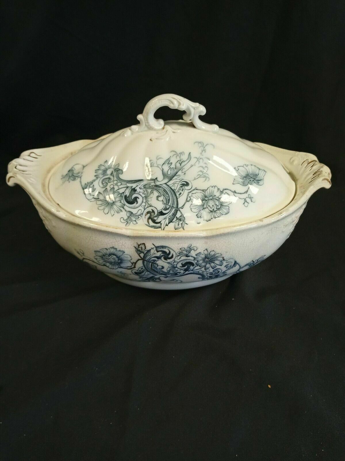 W H Grindley & Co England Tureen Marseilles 30cm 1892 - 1914 - (7970)