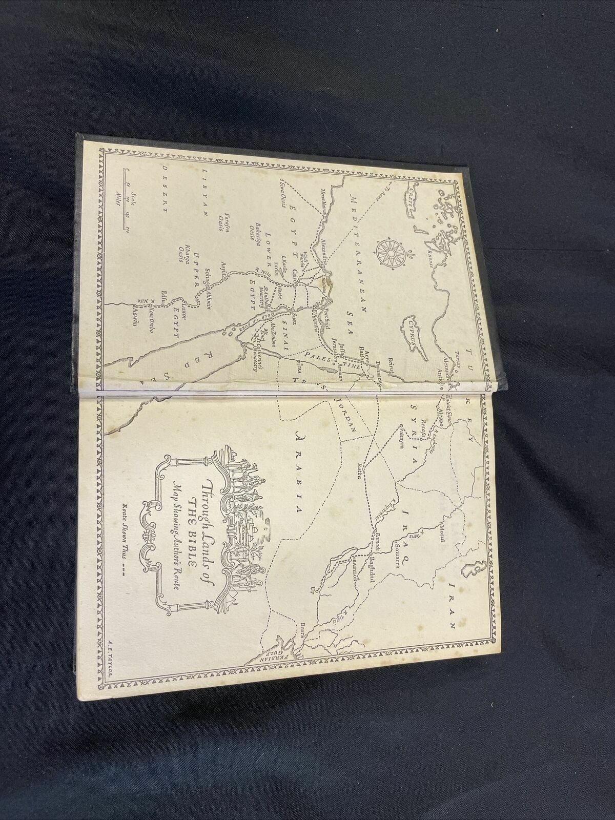 Book H. V. Morton - Through Lands of The Bible 1st Edition 1938 - (8171)