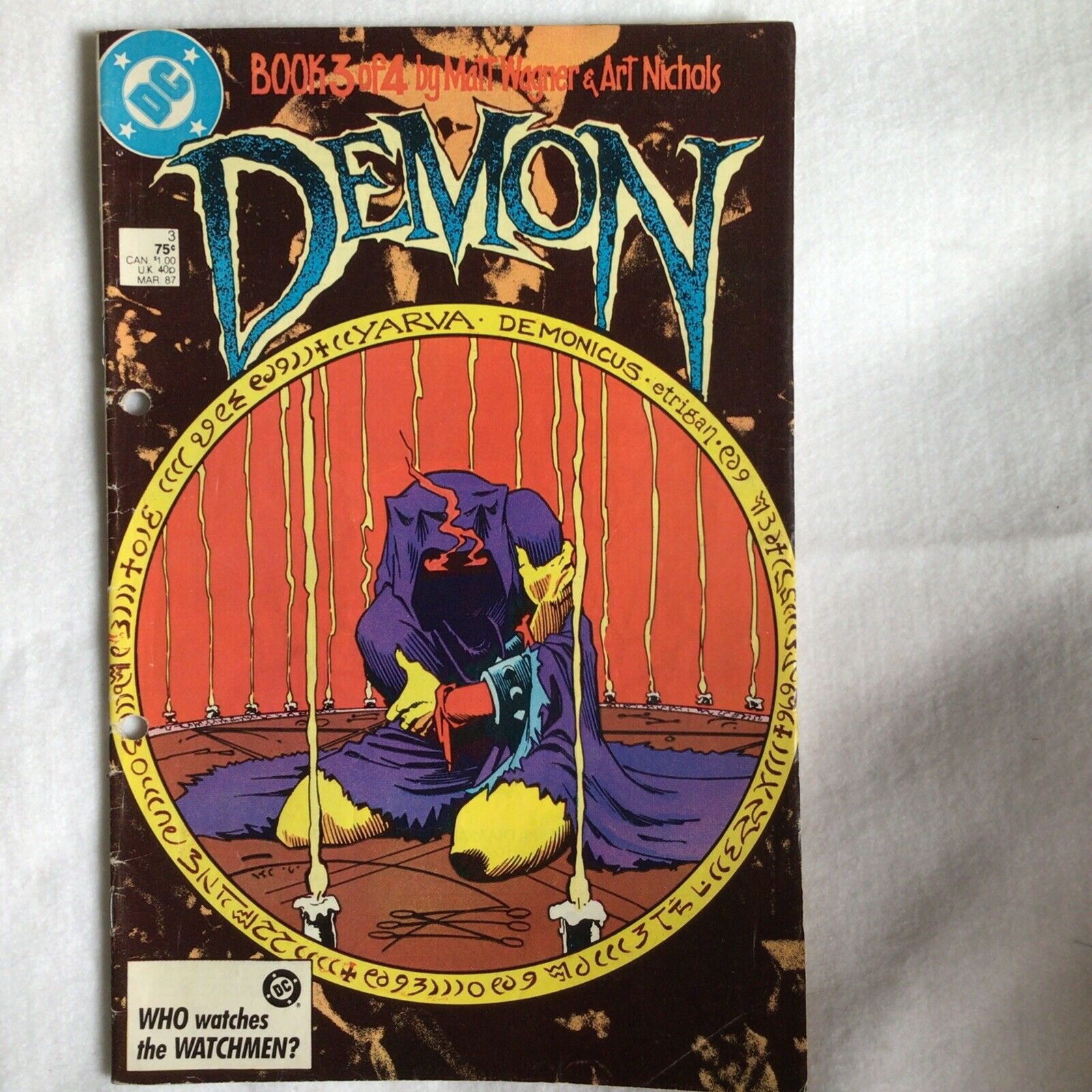 COMIC - DC Comics  DEMON Who watches the WATCHMEN? - Mar 1987 - New York (8893)