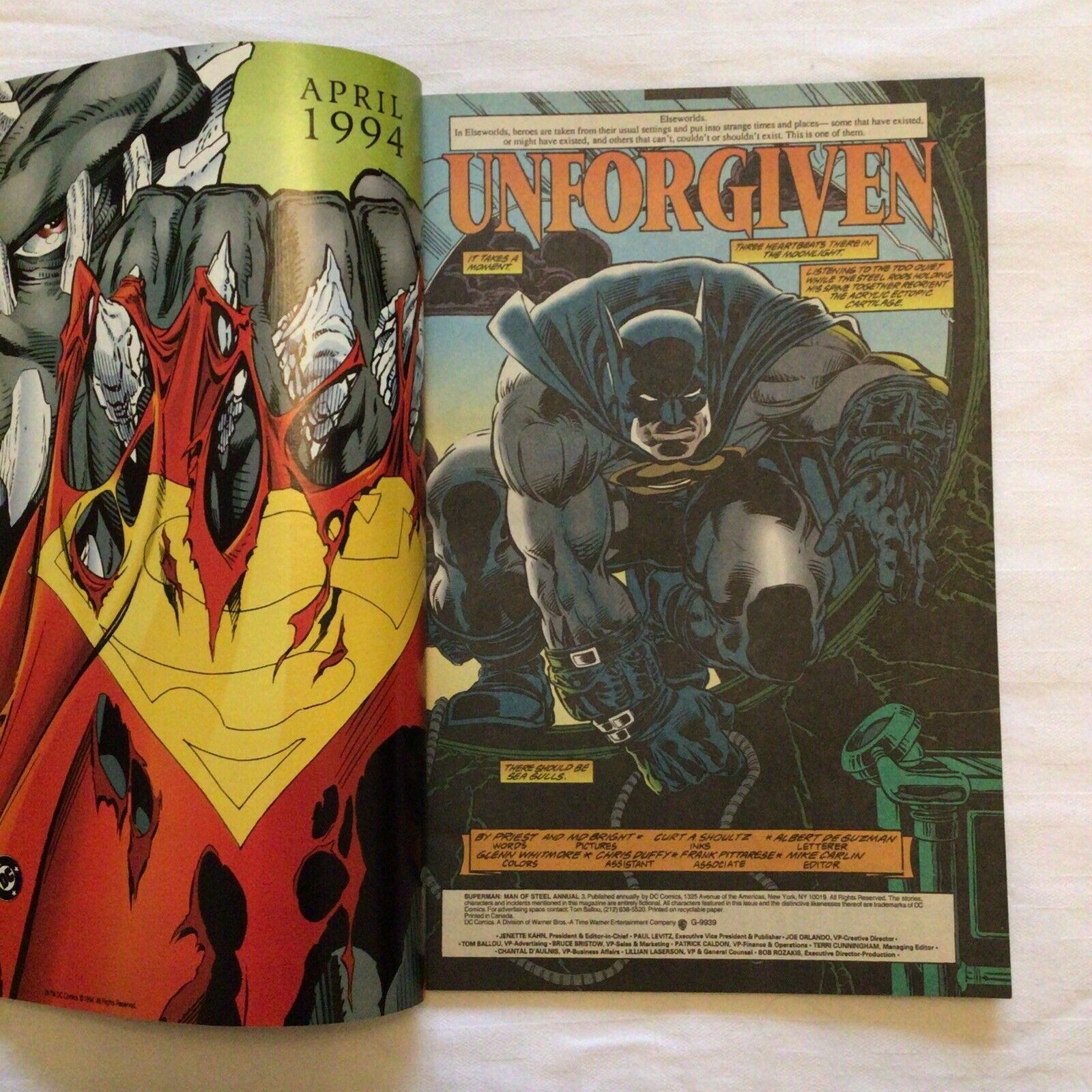 COMIC - DC Comics SUPERMAN The Man of Steel  ANNUAL 1994 - New York (8878)