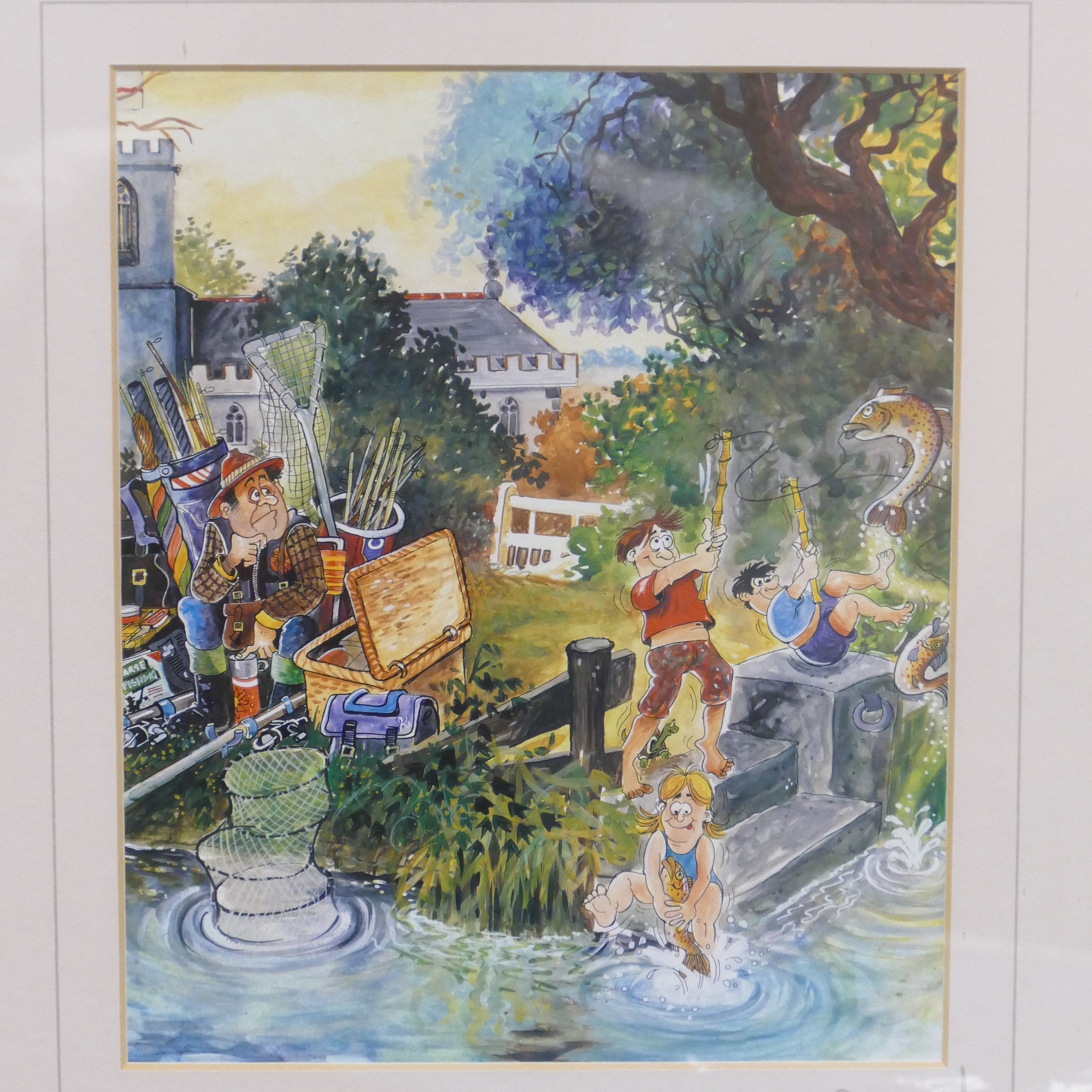 Framed Picture - Danny Byrne The Complete Angler - (9235)