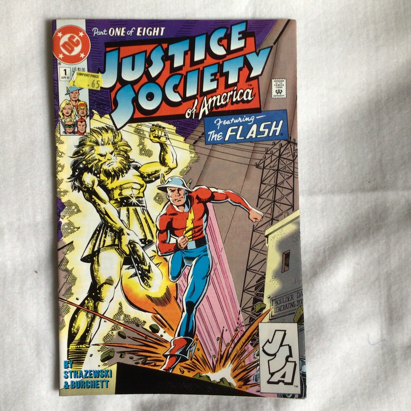 COMIC - DC Comics  JUSTICE SOCIETY   FLASH - Apr 1991 - New York (8892)
