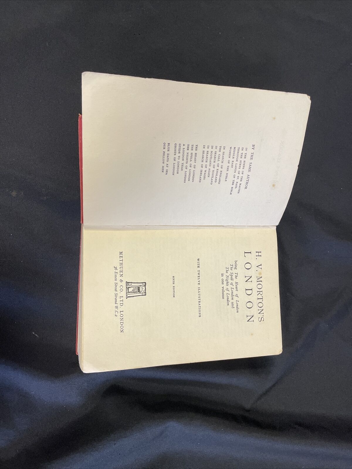 Book H. V. Morton - London - 6th Edition 1941 - (8158)