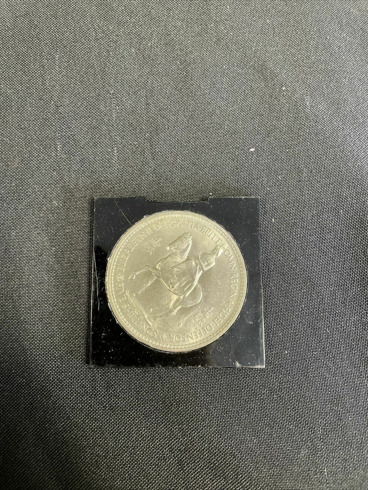 Collectors five shilling Elizabeth II Coin 1953 - faith & truth -(8231)
