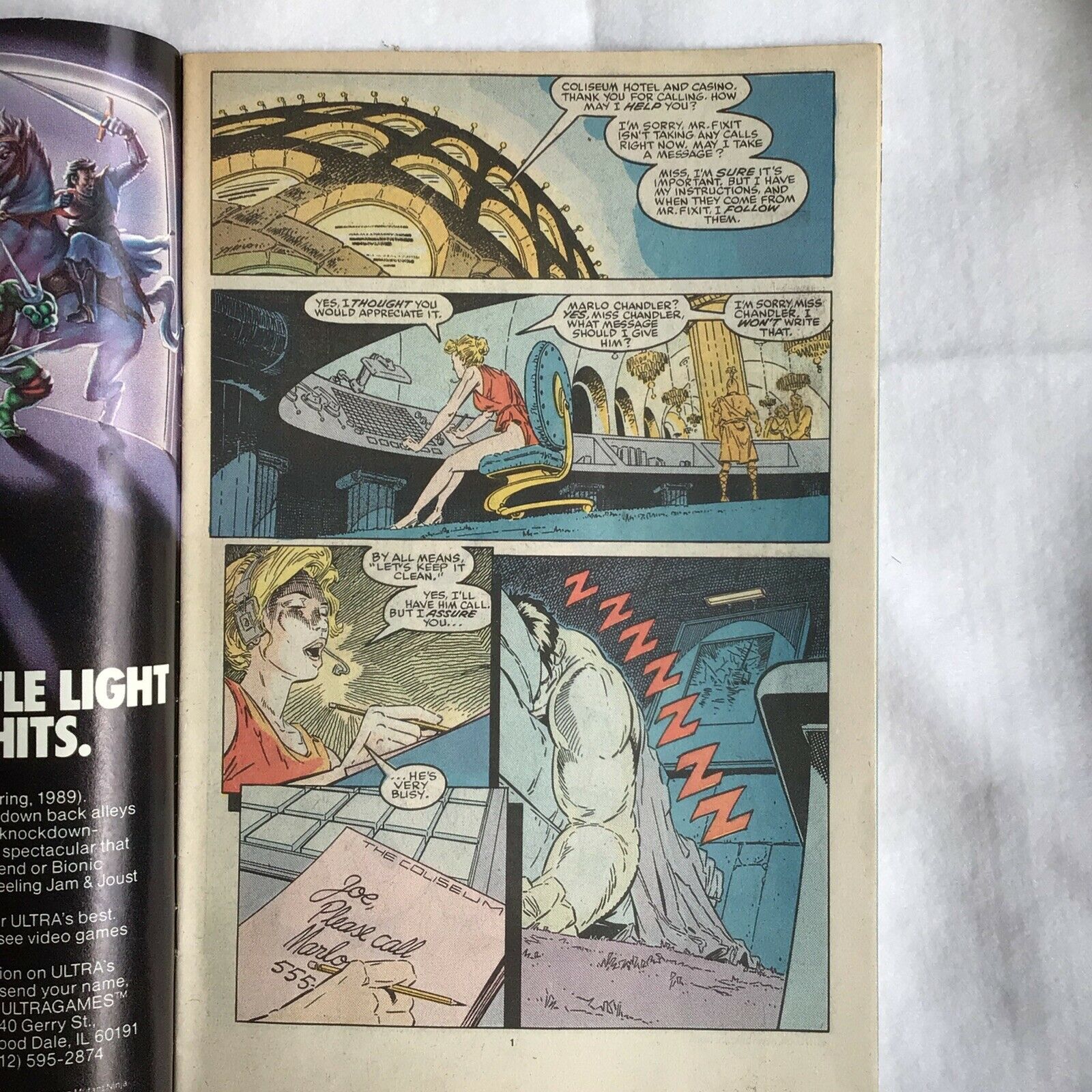 COMIC - MARVEL Comics THE INCREDIBLE HULK Fervor Feb 1989 - (8908)