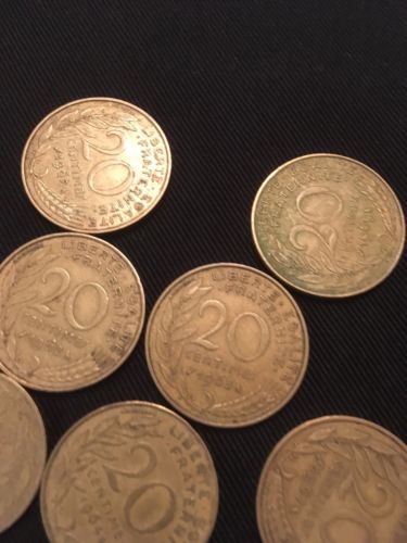 France 20 Centimes Coins Marianne x 13 - All 1960's - (2745)