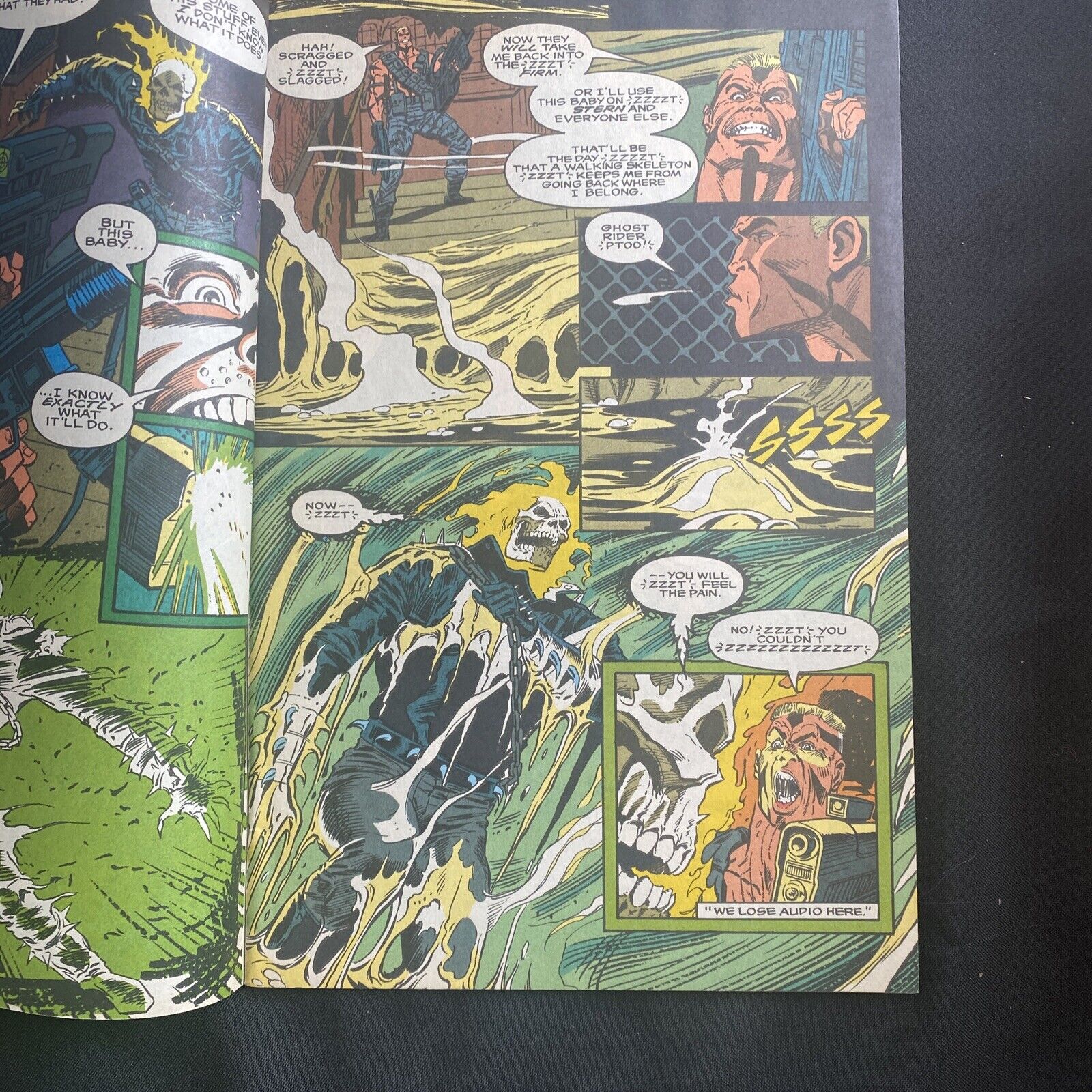 COMIC - MARVEL Comics GHOST RIDER Double size issue + pop up  May 1992 (8765