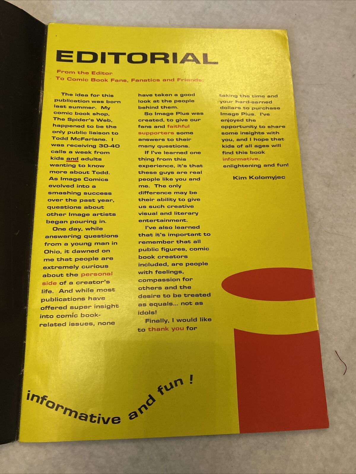 COMIC  - IMAGE Comics Creators Interviews inc McFarlane Larsen Etc May '93 (8764