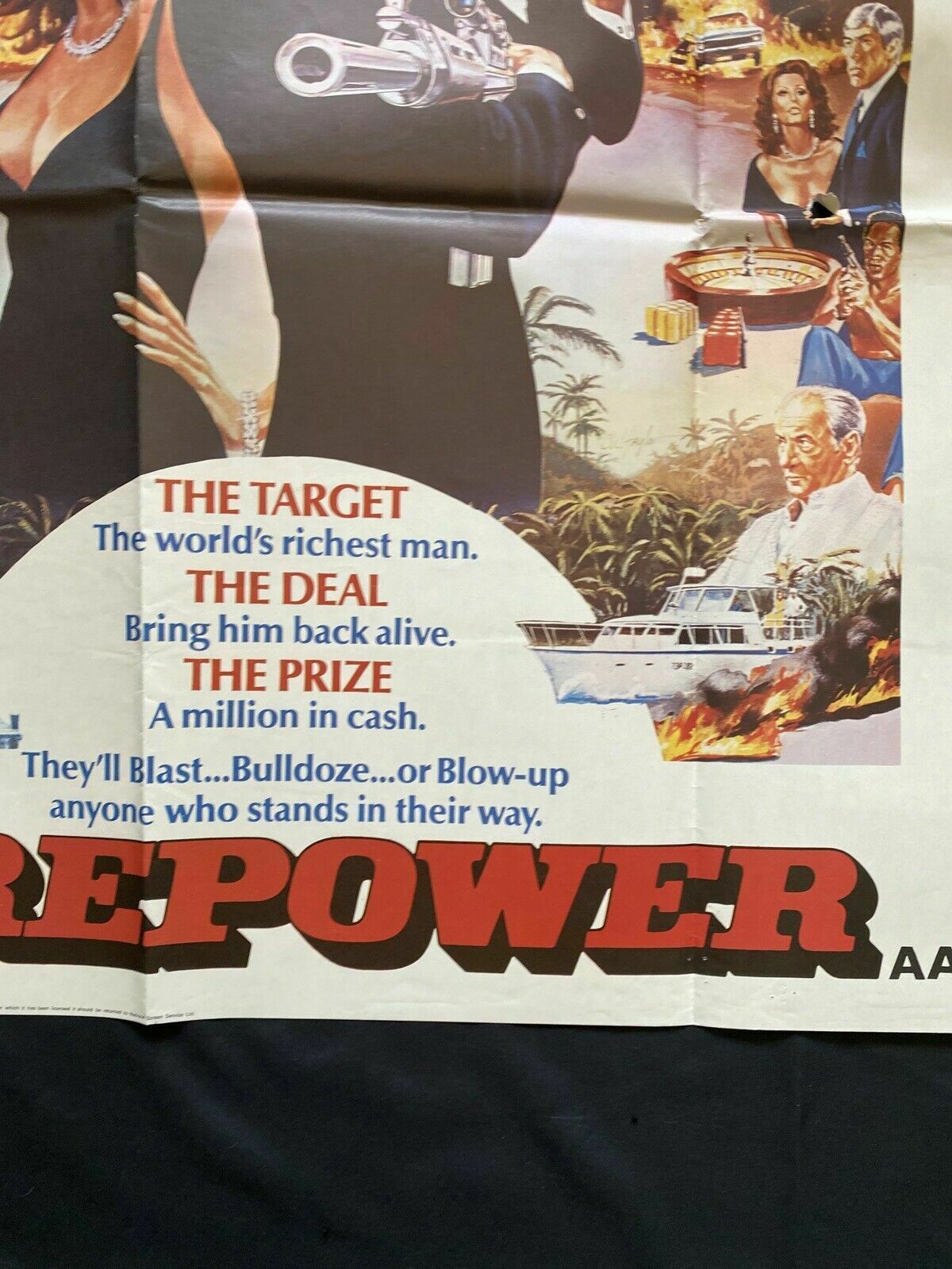 ORIGINAL UK QUAD POSTER - Firepower - 1979 - 30" x 40" - (6555)