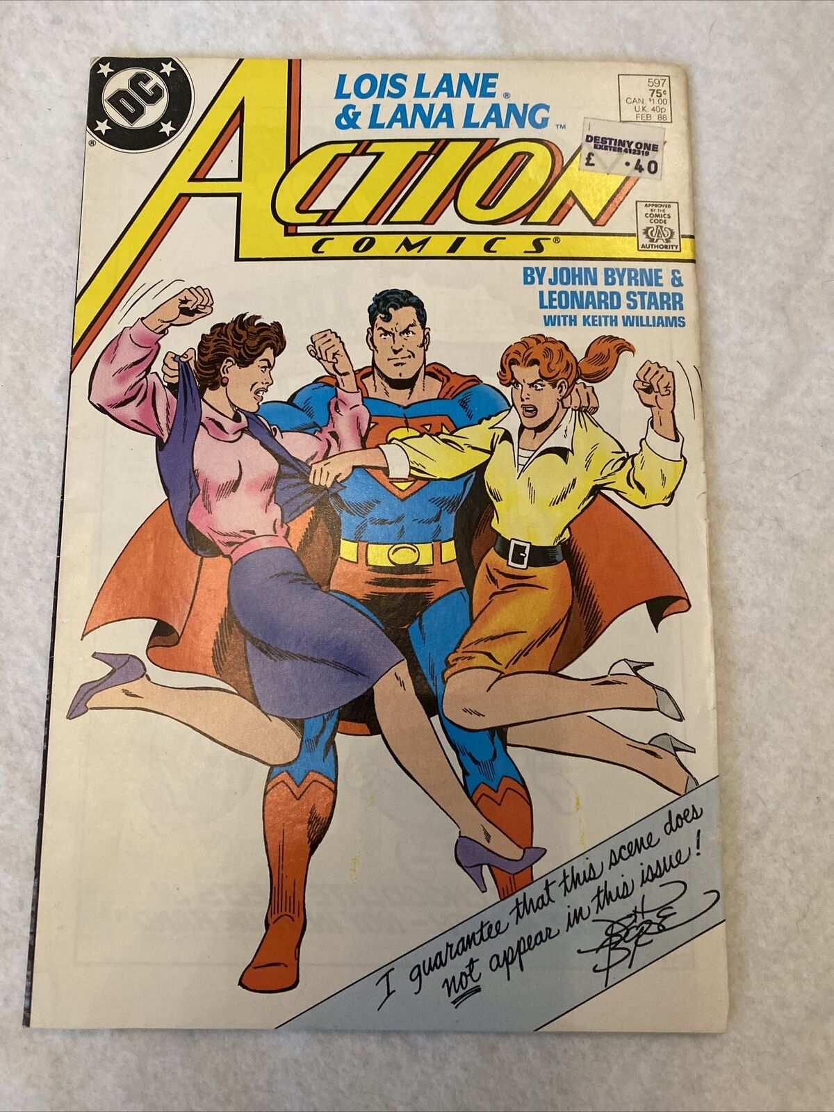 COMIC - DC Comics ACTION COMICS Lois Lane & Lana Lang Feb 1988 Superman (8832