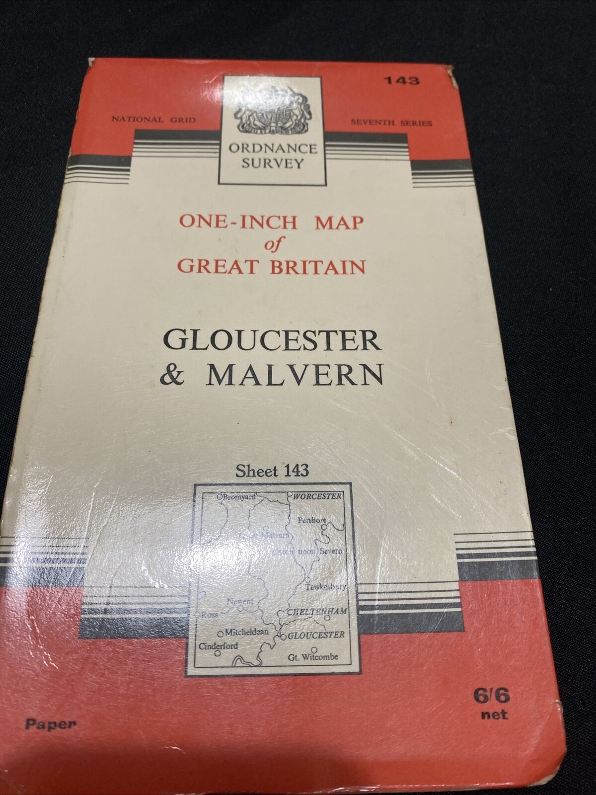 MAP - Ordnance Survey 1 inch 7th Series 1968 - Gloucester & Malvern #143 (8677
