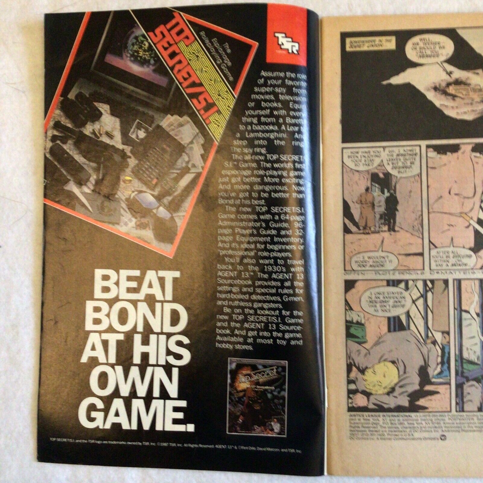 COMIC - DC Comics JUSTICE LEAGUE INTERNATIONAL vs SUICIDE SQUAD  May 1988 (8856