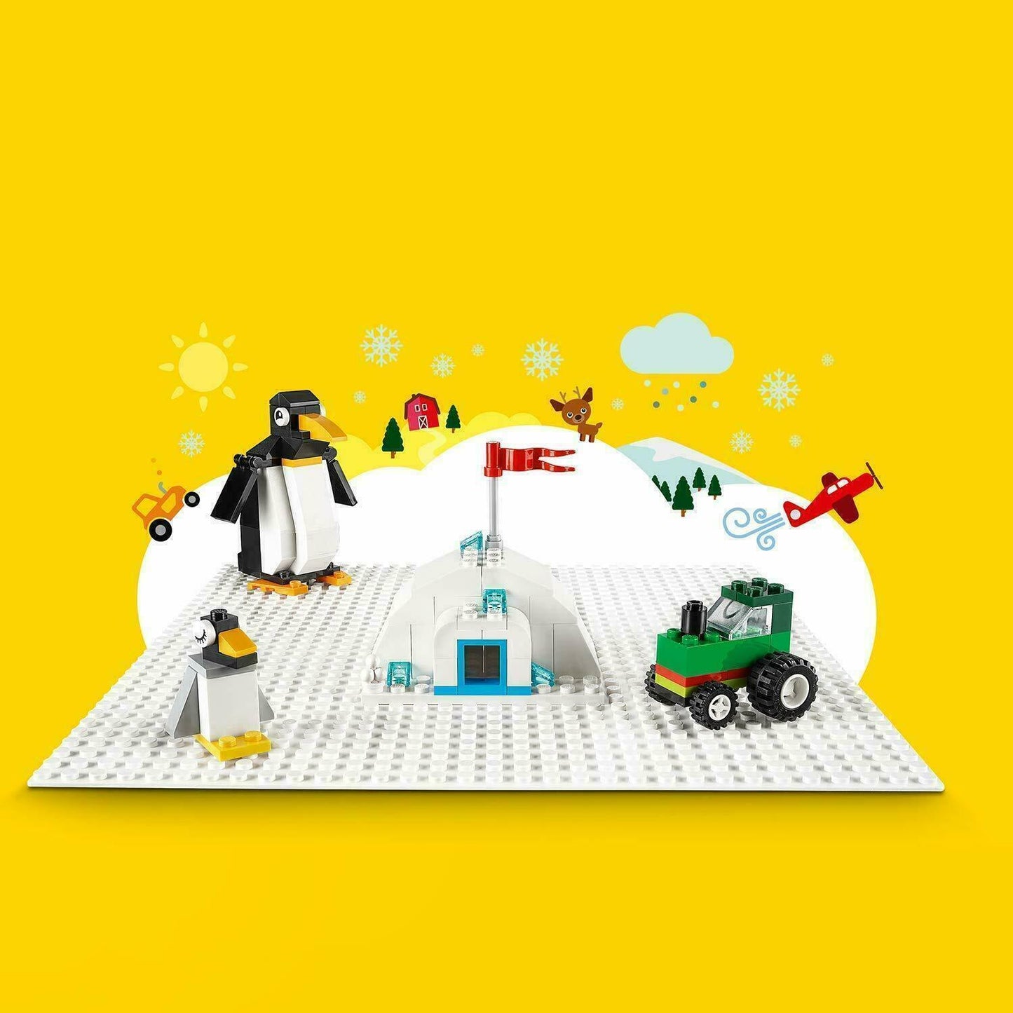 LEGO Creator - White Baseplate - Age 4+ - 11026