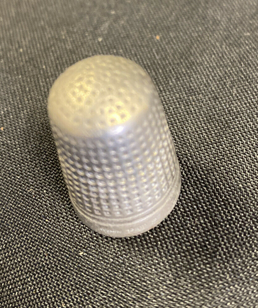 Charles Horner Dorcas Silver Thimble with Incorrect Patent # of RD73626 - (7932