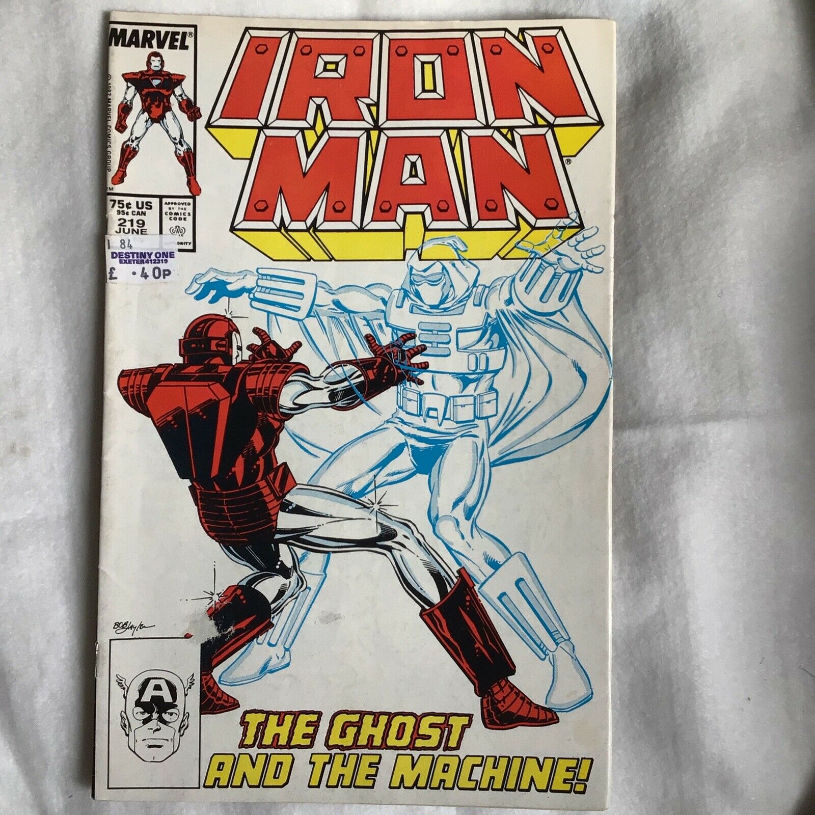 COMIC - MARVEL Comics IRON MAN THE GHOST and the machine June 1987- (8905)
