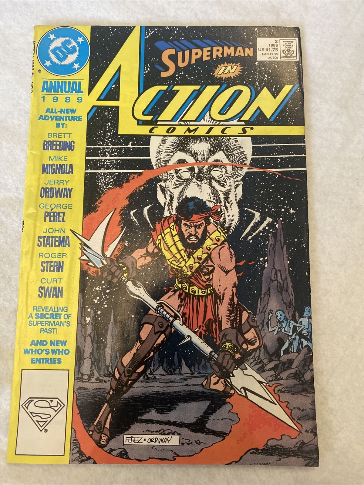 COMIC - DC Comics ACTION COMICS Superman and his secret past ANNUAL 1989 (8839)