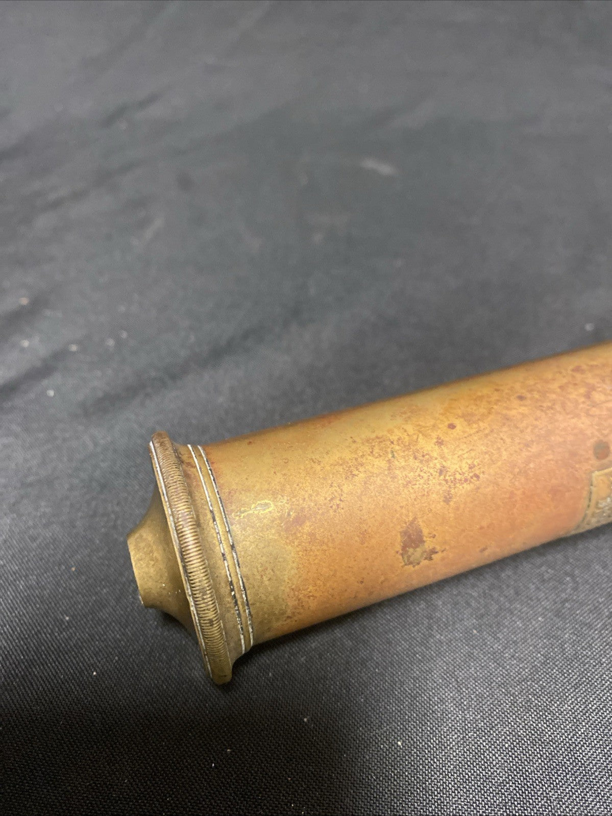 Fannin & Co. 41 Grafton St, Dublin Brass 1850's Ear Syringe - (1810)