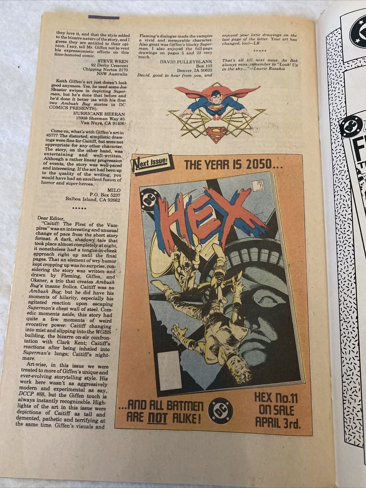 COMIC - DC Comics ACTION COMICS Superman for a day! July 1986 - Superman (8836)