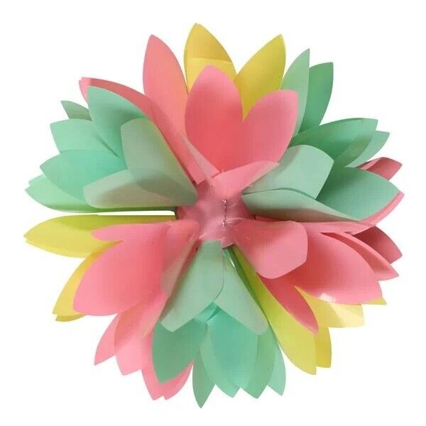 BOW Pre Made Modern design - Pastel Mix Flower Bow 5"- High quality - (5274)