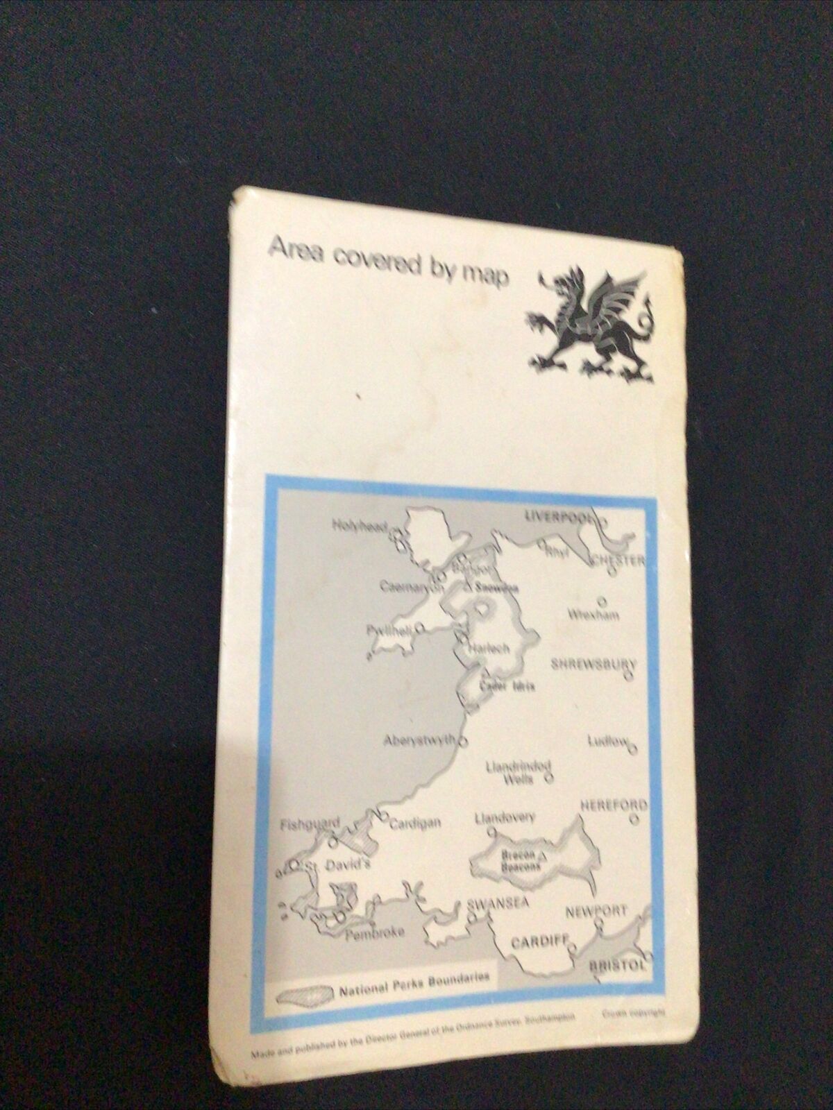MAP - Ordnance Survey 1971 Special Ed Wales and the Marches 1/4 inch - (8654)-