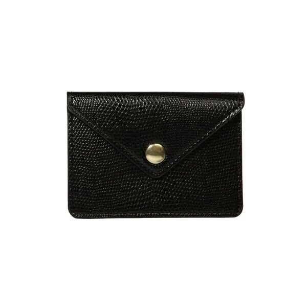 Card Case Mock Snakeskin with popper - Smart unisex and easy to carry - (3983)