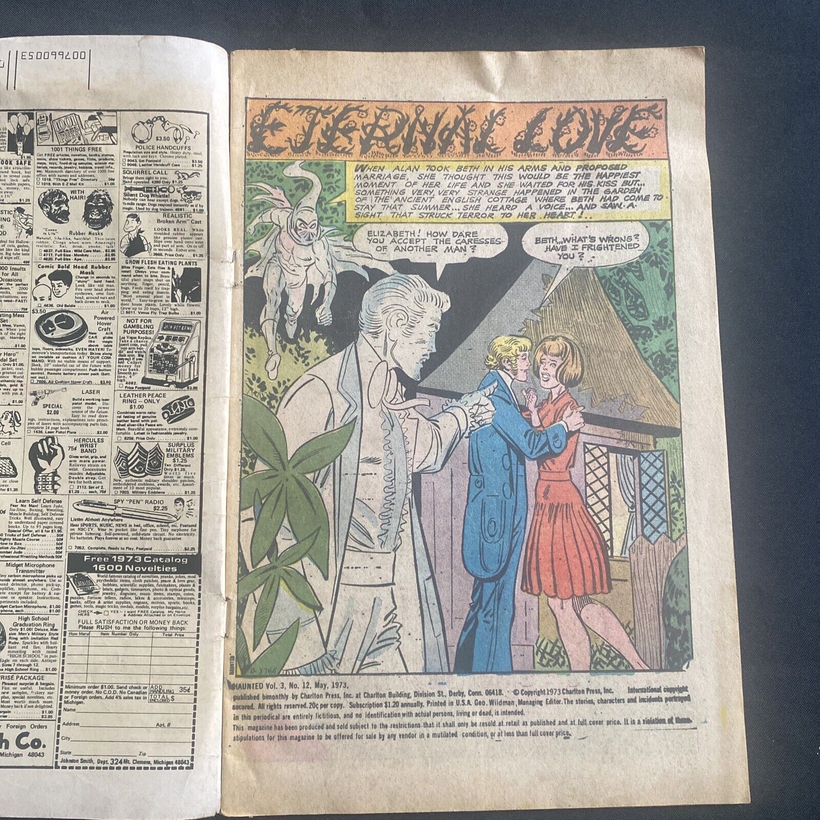 COMIC  - CHARLTON Comics - All New HAUNTED The Egg - May 1973 - (8752)