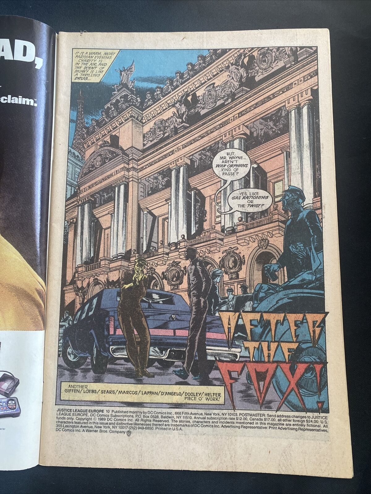COMIC - DC Comics Justice League EUROPE -Jan 1990 - Batman- (8796)
