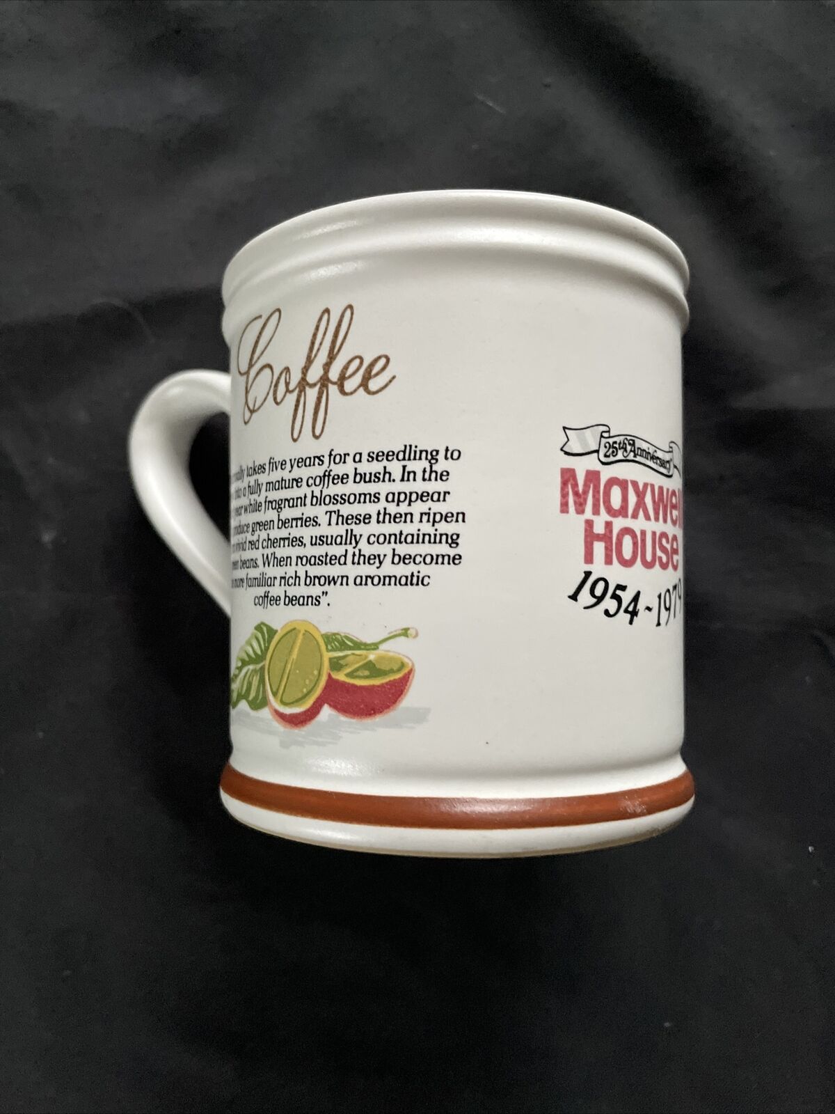 Denby Maxwell House 1954-1979 limited Edition 25th Anniversary Coffee Mug - 9398