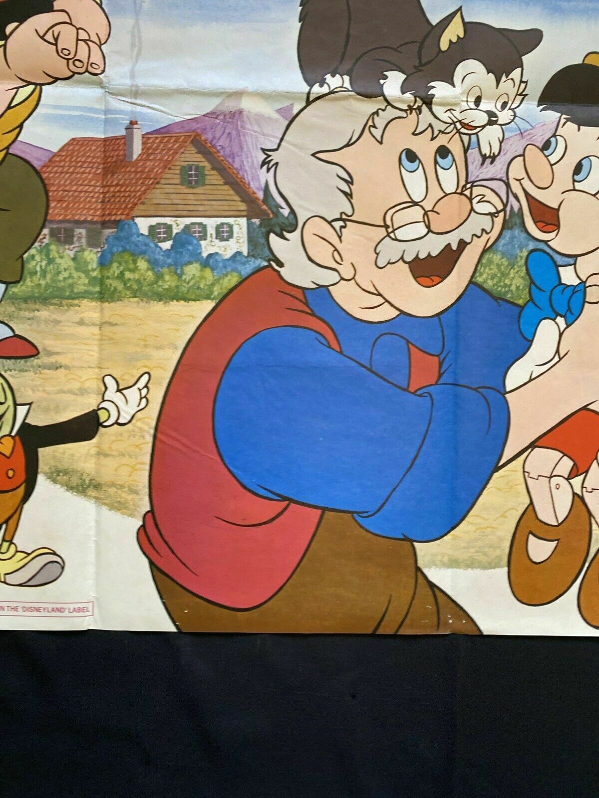 ORIGINAL UK QUAD POSTER - Disney's Pinocchio (1978 re-release) - (6566)