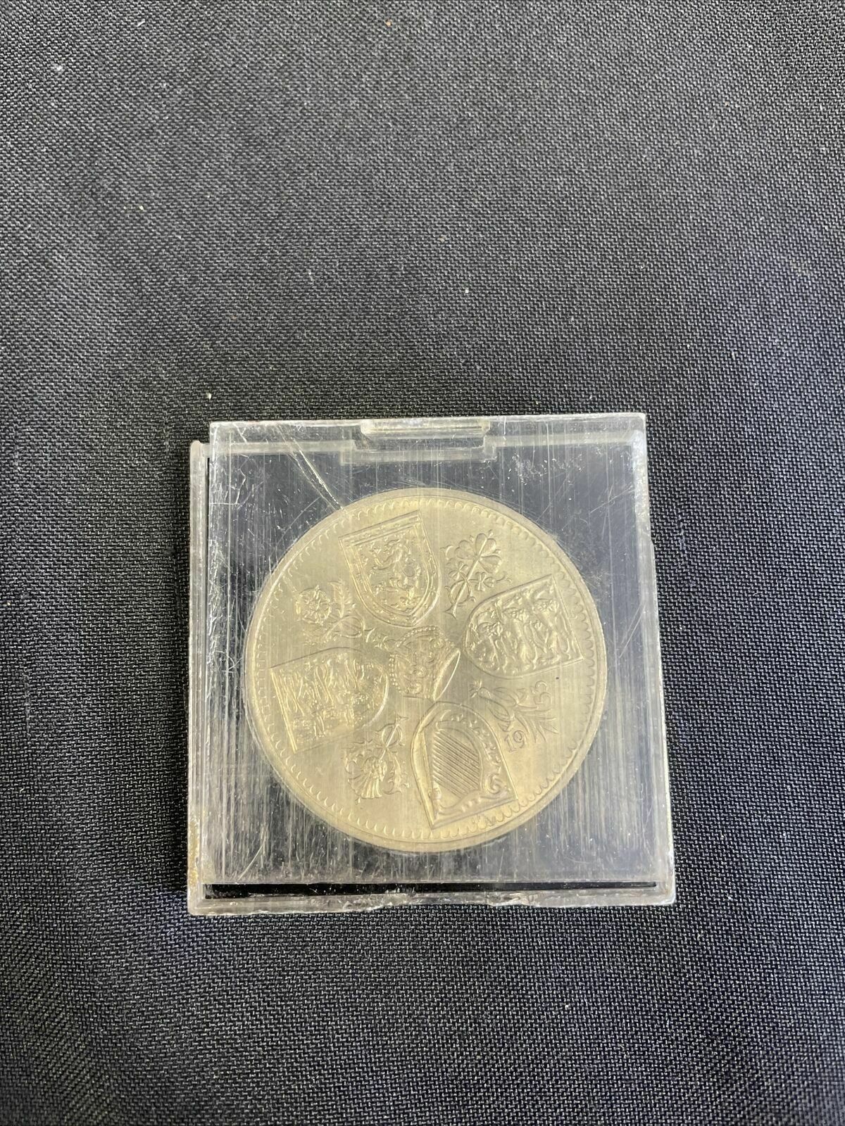 Collectors five shilling Elizabeth II Coin 1953 - faith & truth -(8231)