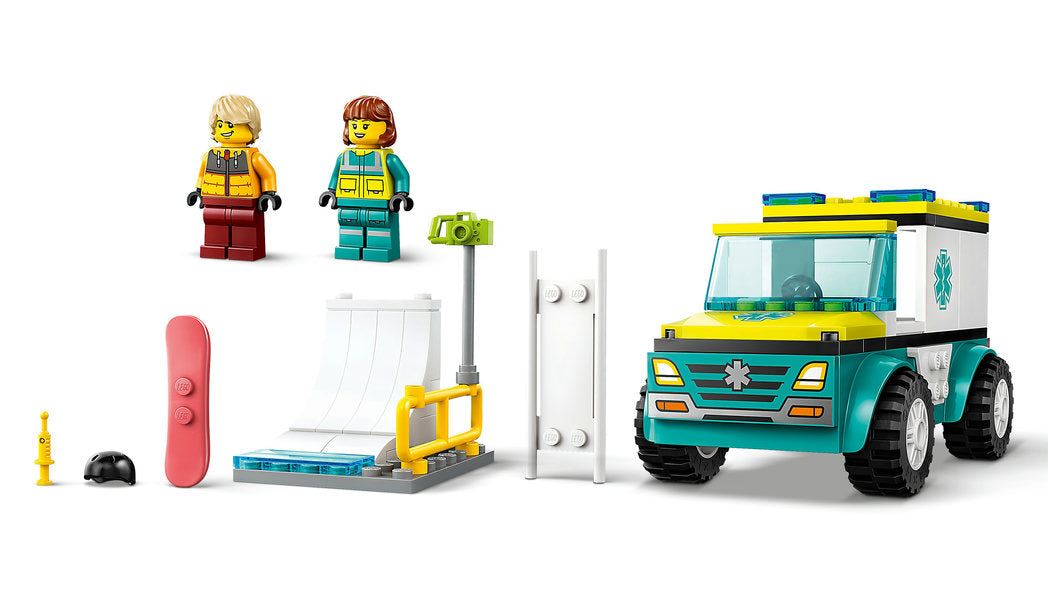 LEGO City - Emergency Ambulance and Snowboarder - 60403