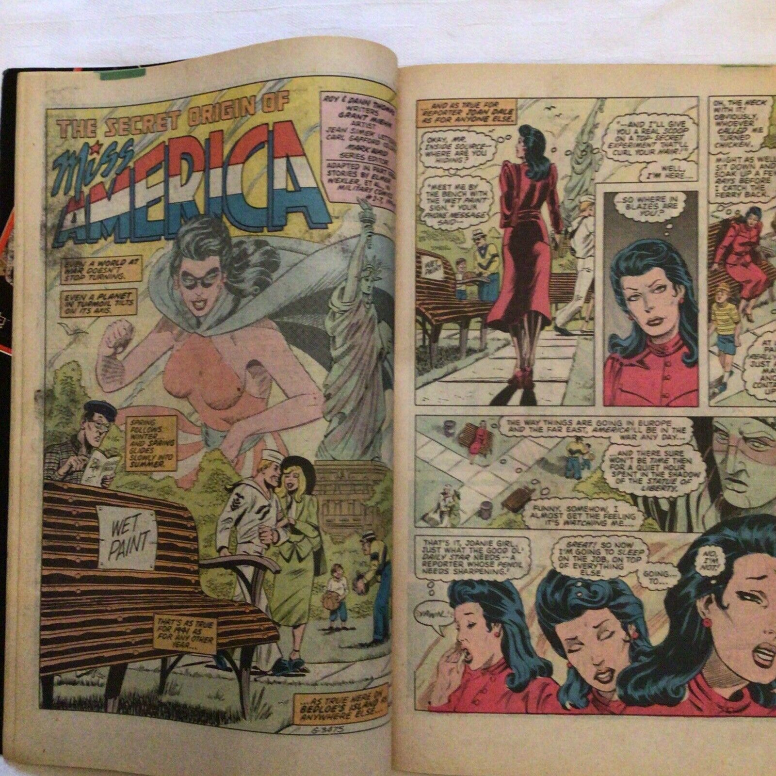 COMIC - DC Comics  Secret origins MISS AMERICA & BLACK LIGHTENING - 1987 (8881)