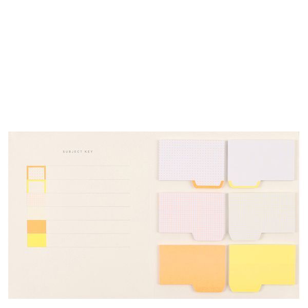 Colour coded sticky notes A5 booklet - assists with revision - (5590)