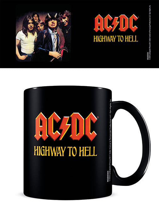 MUG Boxed Ceramic - MUSIC - AC/DC Highway To Hell - Black Mug