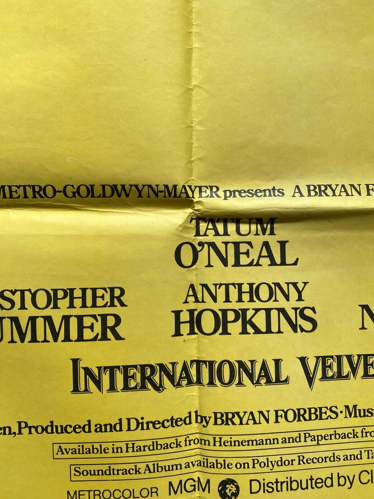 ORIGINAL UK QUAD POSTER - International Velvet - 1978 - 30" x 40" - (6583)