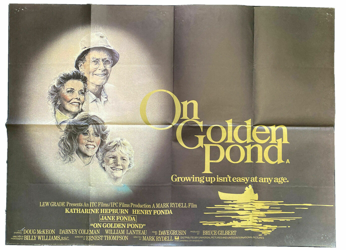 ORIGINAL UK QUAD POSTER - On Golden Pond - 1981 - 30" x 40" - (6556)