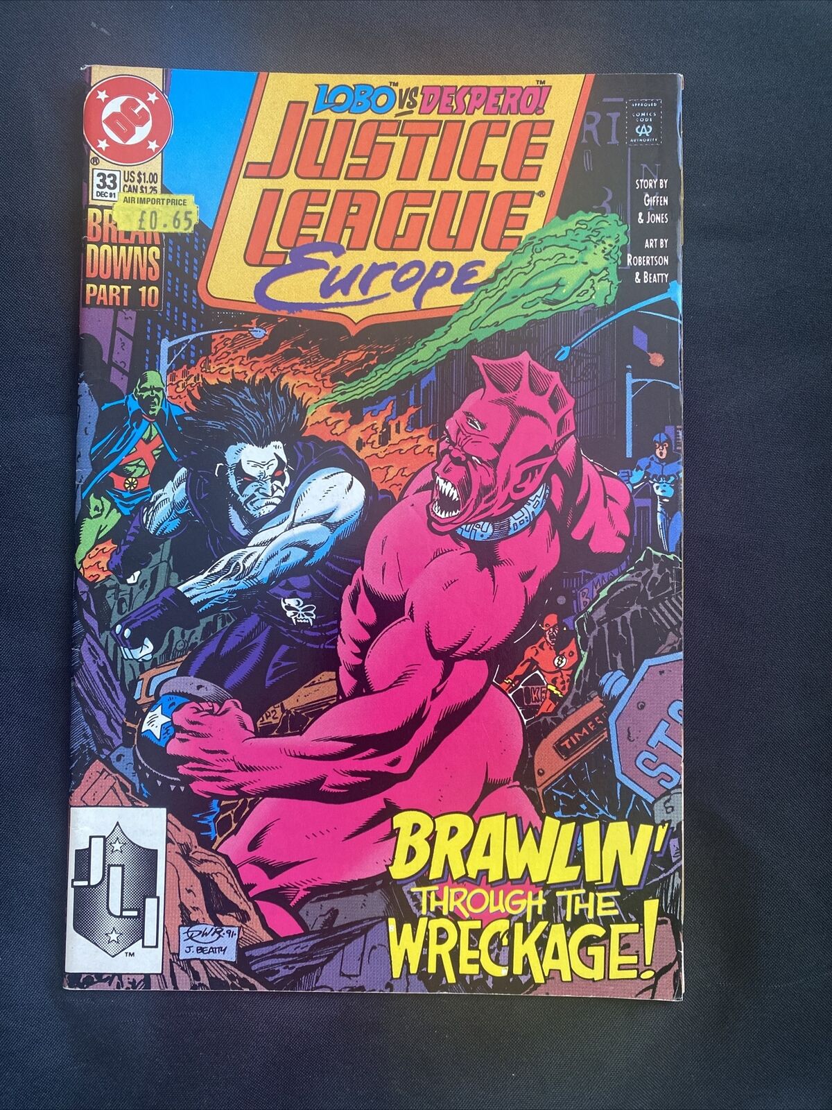 COMIC - DC Comics Justice League EUROPE -Dec 1991 - DESPERO - (8794)
