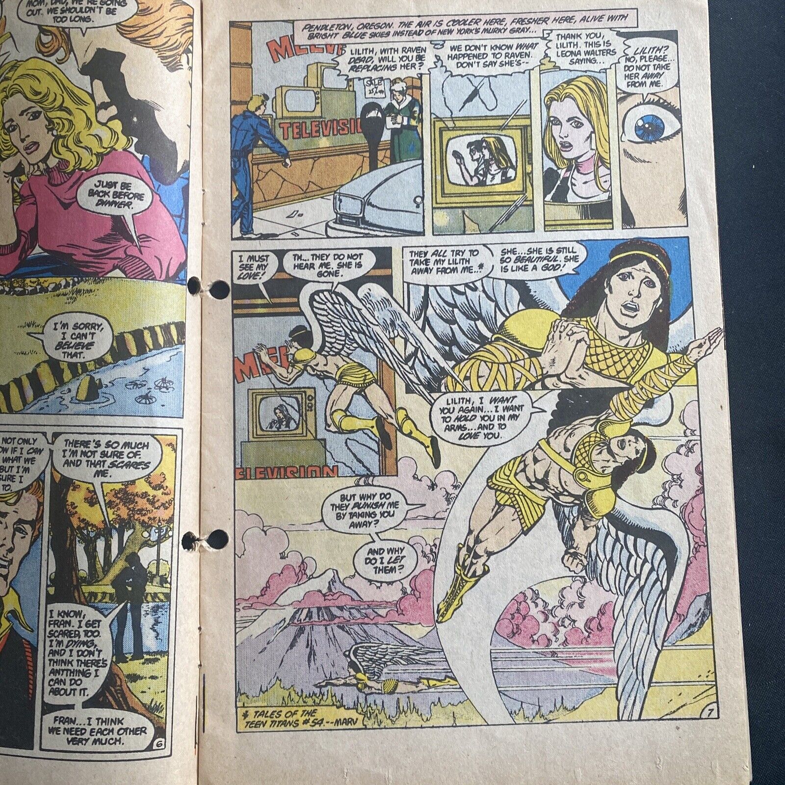 COMIC - DC Comics Tales of TEEN TITANS - May 1986 - Starfire - (8811)