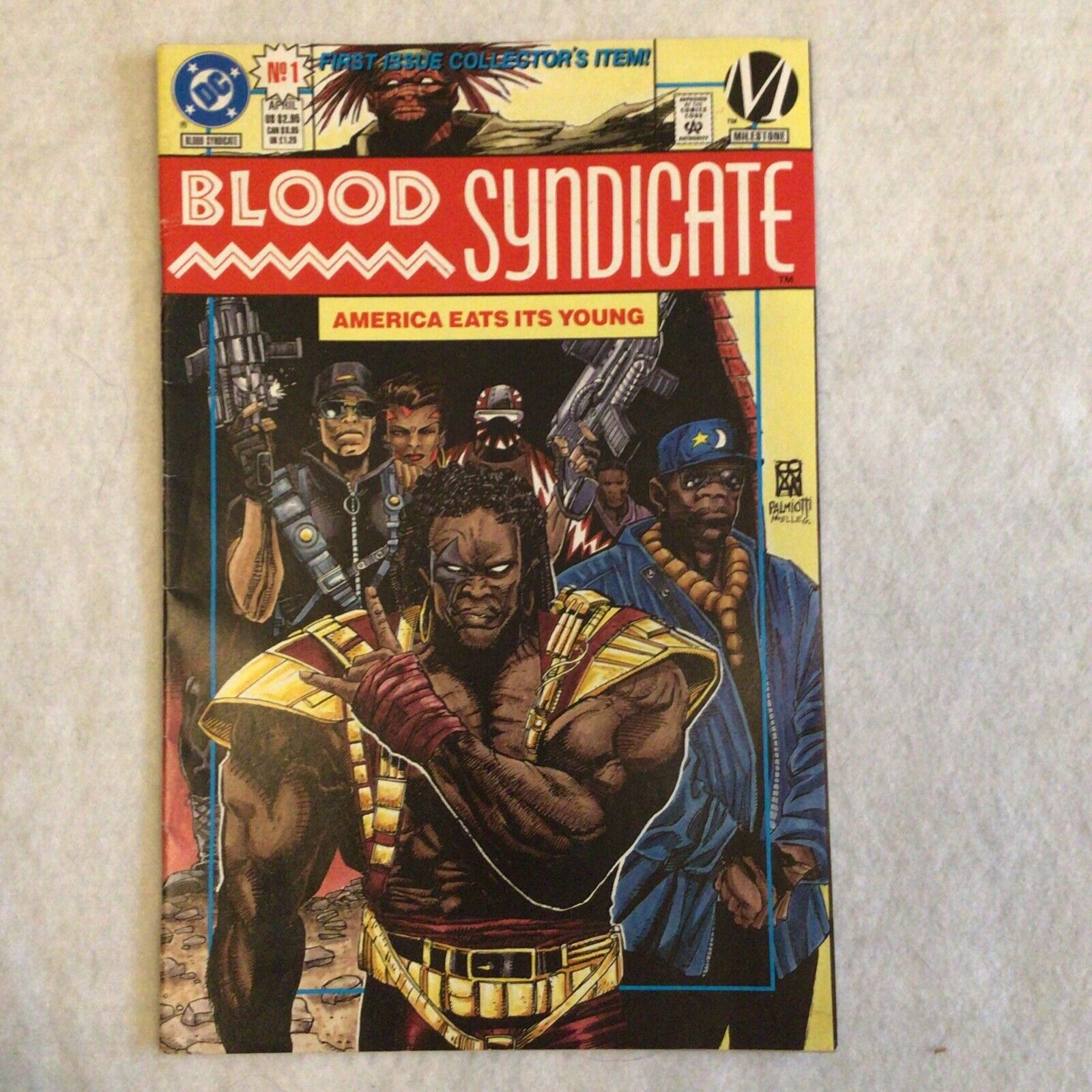 COMIC - DC Comics BLOOD SYNDICATE Fade Flashback 1st Issue #1 Apr '93 (8848